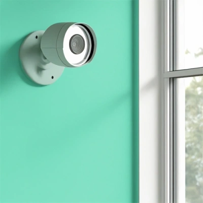Lakeland vivint camera facing a window